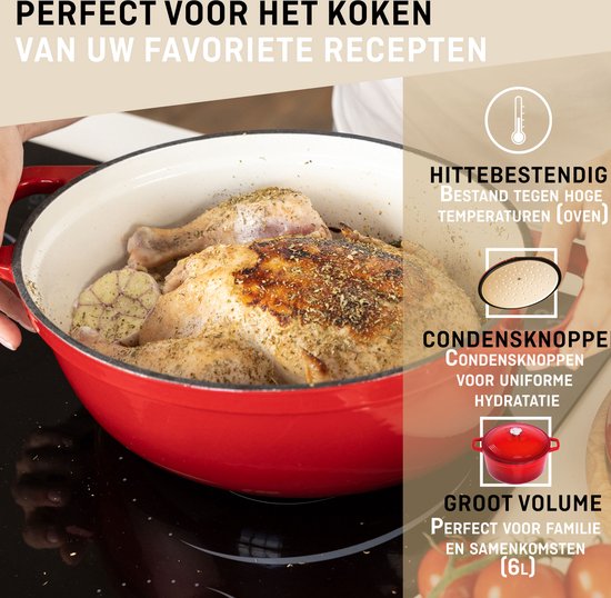 Vogue ovale braadpan oranje 6L (GH312) kopen? - SAPO Horeca Products