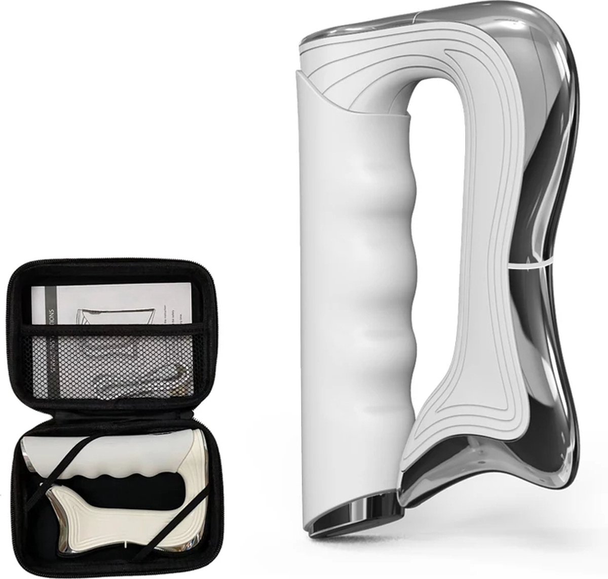 Goedkoopste Fascia Massager met Microcurrent en Vibratie – Body Scraping en Guasha Massage Mes voor Spierstimulatie, Ontspanning, Slank maken, Lichaamsvormgeving, Anti-Cellulitis en Diepe Weefselmassage
