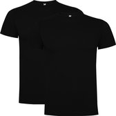 Zwart 2 pack Premium t-shirts Roly Dogo maat 5XL