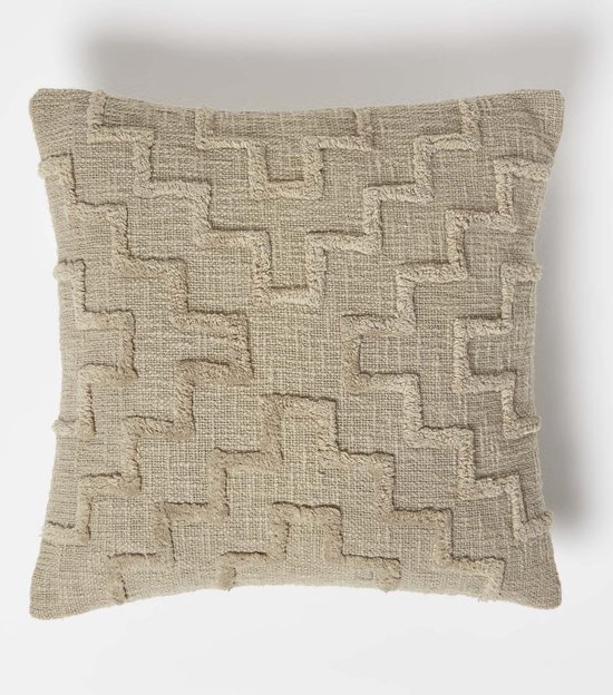 HOMESCAPES Wool Cushion with Padded Cover - Kids 40 x