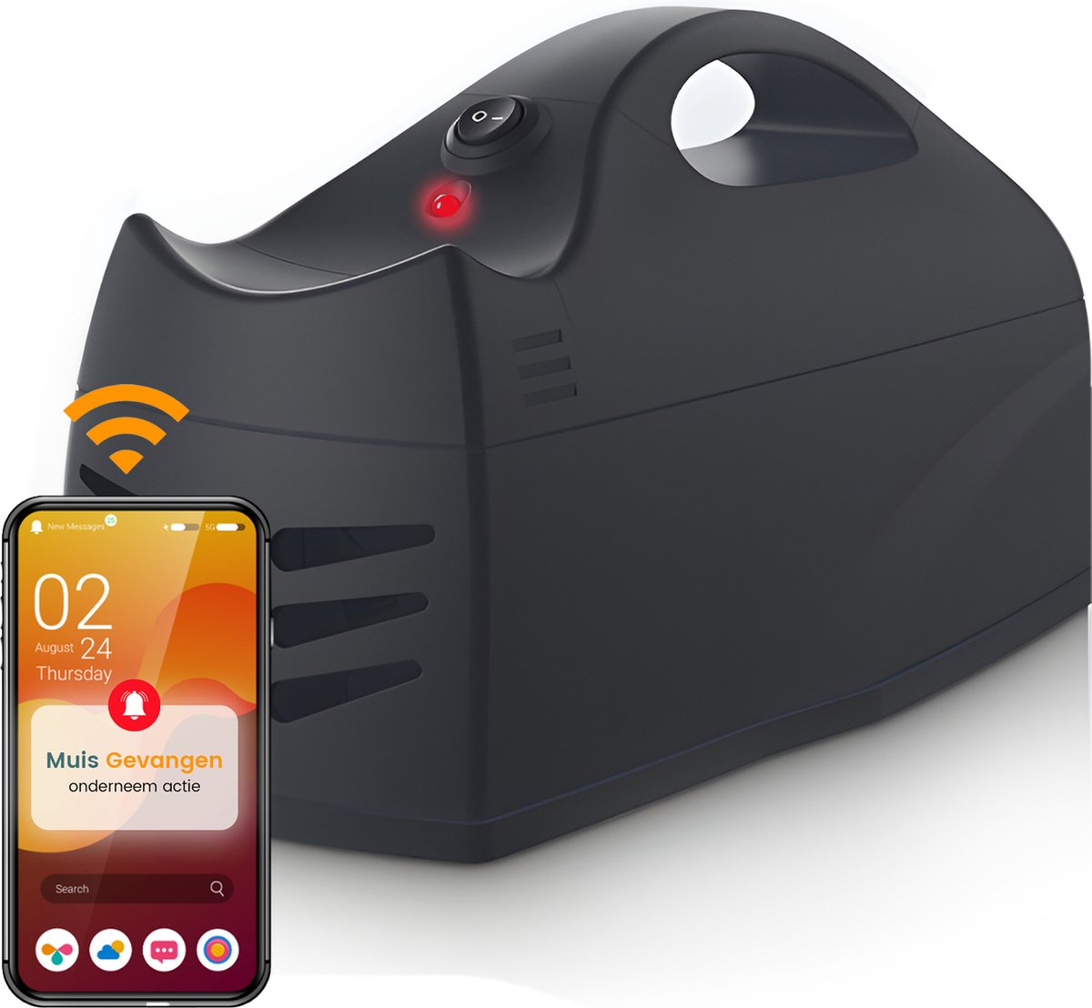 Reon® - Elektrische muizenval - Muizenval voor binnen - 30 ratten/muizen met een