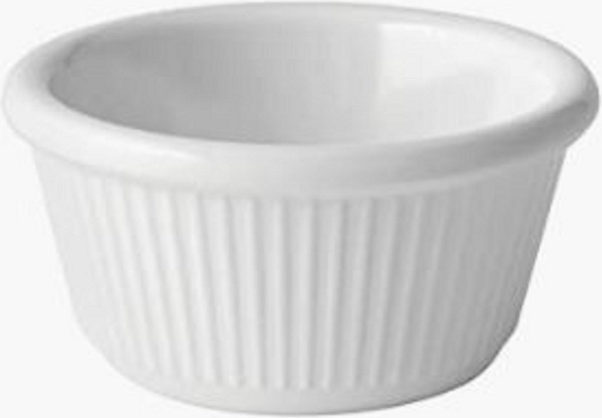 Carlisle - Ramekin - CADEAU tip - 3.0Cl - Dipper - Tipje - Sausjes - Wit - Melamine - set à 6 stuks