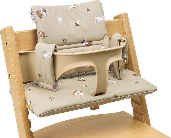 Foto: Meyco baby forest animals stoelverkleiner meegroei sand