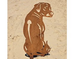 rhodesian ridgeback - tuinbeeld - cortenstaal - ware grootte - NL fabrikaat
