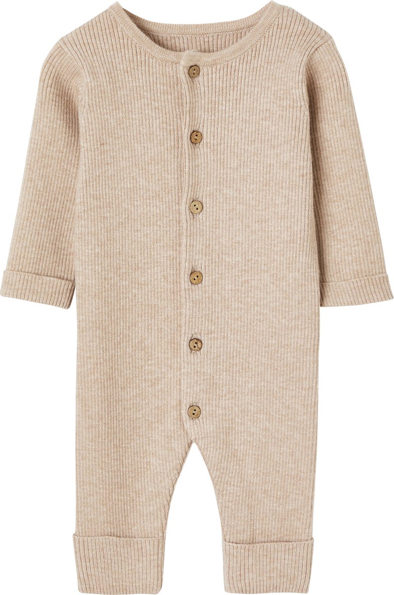 Vertbaudet Geribde babypyjama met lange mouwen