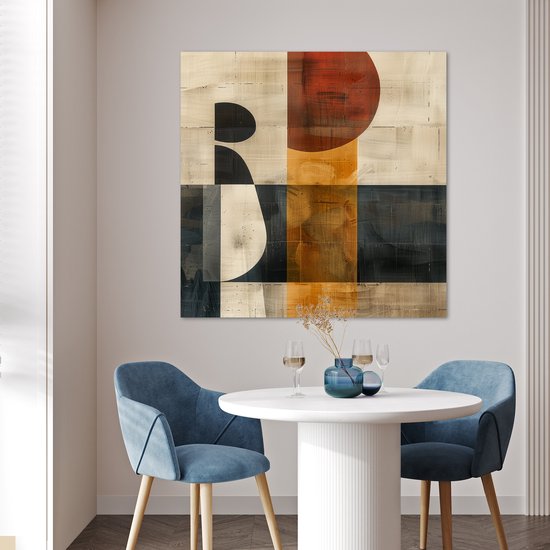 Affiche 100x100 cm - Abstrait - Art - Formes - Moderne - Posters - Décoration chambre - Décoration murale salon - Décoration murale chambre XXL