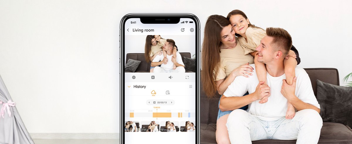 Afbeelding 2 van Imou A1 2K - Babyfoon Met Camera Met App - Baby Monitor - 3MP 2K Live Beeldkwaliteit - Draaien En Kantelen voor 360° Dekking - Bewegings -En Abnormale Geluiden Detectie - Tweeweg Gesprek - Automatisch Volgen Van Babies En Huisdieren - Privacy Modus