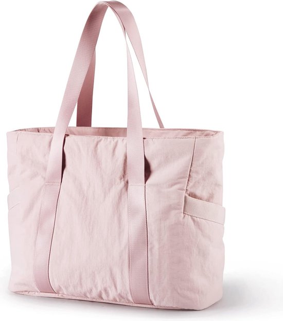Dames Handtassen - Dames Tas Shopper Met Rits - Grote Schoudertas / Handtas Dames - Schooltas - Schoudertas - Laptoptas - Dames Tas - Handtas - Shopper - Weekendtas - Boodschappentas - Strandtas - Yoga / Geschiktheid / Reis - Roze