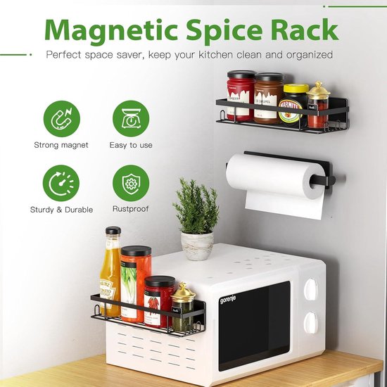 Magnetisch Kruidenrek For Koelkast, 4-pack