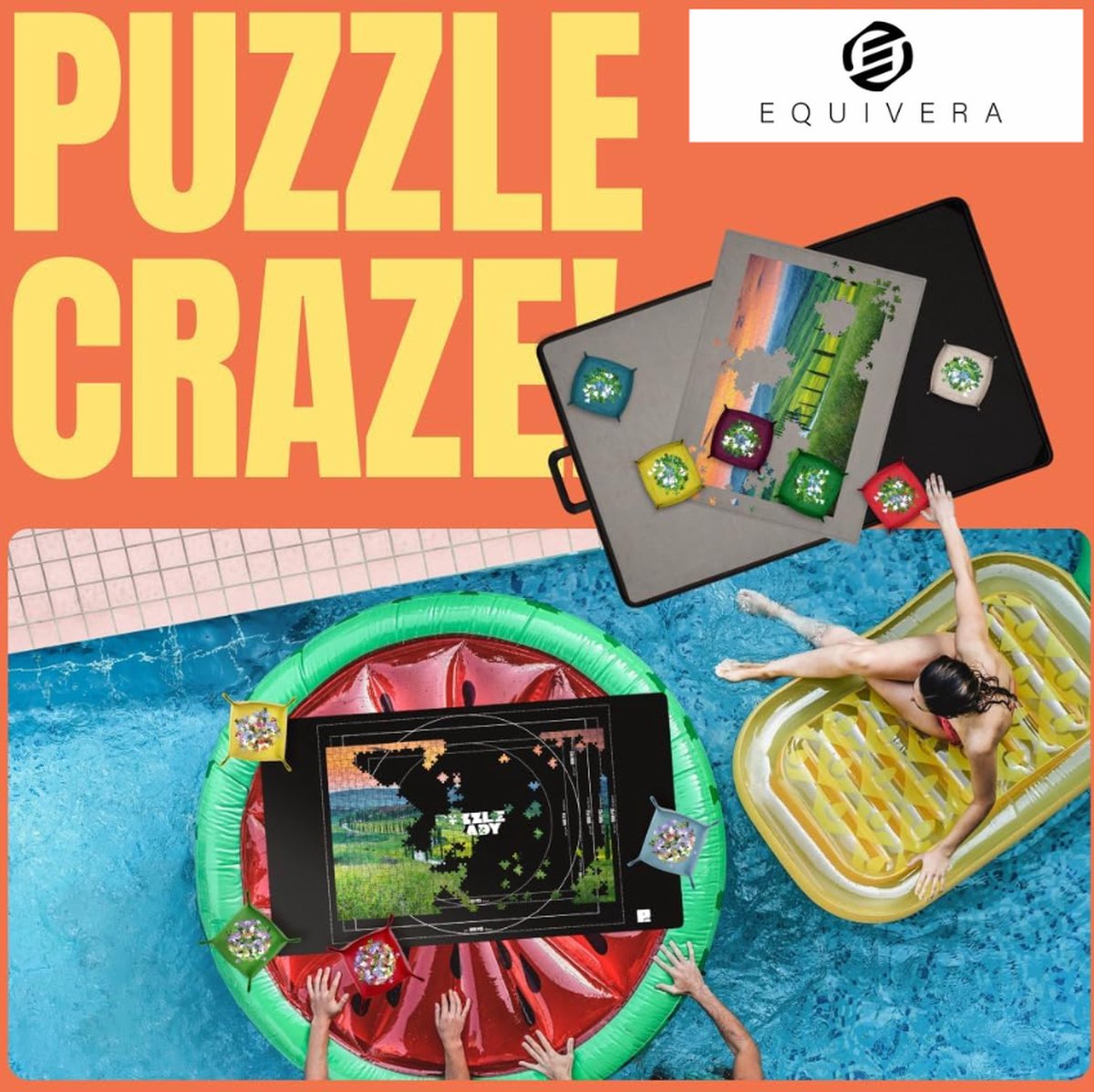 Equivera Puzzelplaat - Puzzelmat - Puzzelbord - Puzzel Plaat - Puzzelplank - Puzzelbord