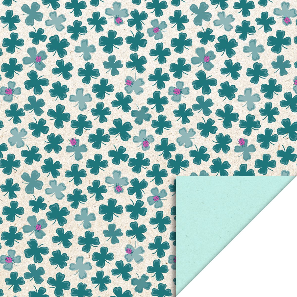 Cadeaupapier 70x300 cm - Luck - Mint