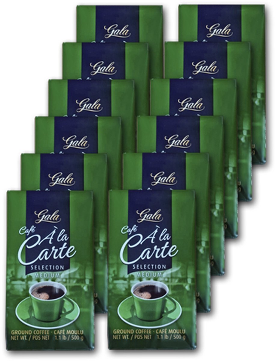 Goedkoopste Gala (voorheen Eduscho) - Café à la carte Selection medium Gemalen koffie - 12x 500g