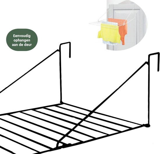 Opvouwbare balkondroger, Duurzame Buitenwasrek voor Balkonleuning van Roestvrij staal en Aluminium Foxydry Duo, voor terrassen, balkons en leuningen - Lengte 118 cm