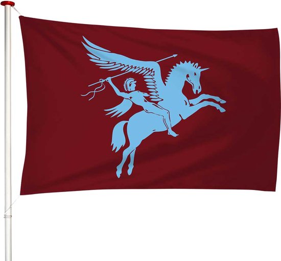 Foto: Airborne vlag 100x150cm herdenkingsvlag premium kwaliteit geschikt voor buiten