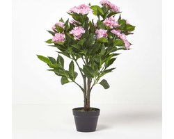 Homescapes kunstplant roze 'hortensia' in pot, 85 cm