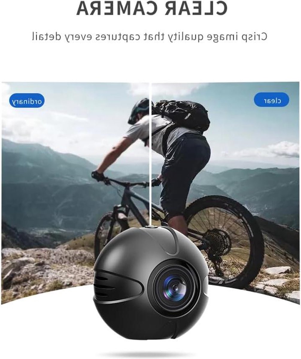 Spy Camera 1080p HD WiFi Mini Spionagecamera Verborgen Audio Video Nachtzicht Bewegingsdetectie Binnen Buiten