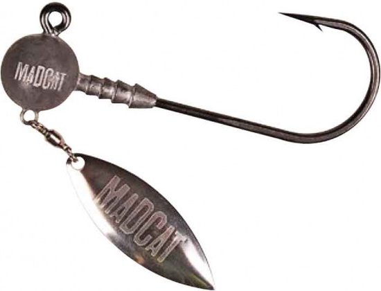 madcat - Jighead With Blade | Grijs | 60g | 2st - Grijs — afbeelding 2