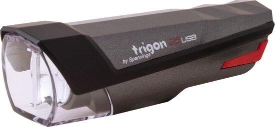 Spanninga Trigon Fiets koplamp - 25 lux - USB-Oplaadbaar — afbeelding 3