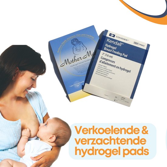 Foto: Kendall hydrogel pads tepelbeschermers borstvoeding tepelverband pijnverlichting en herstel kapotte en pijnlijke tepels herbruikbaar 2 stuks