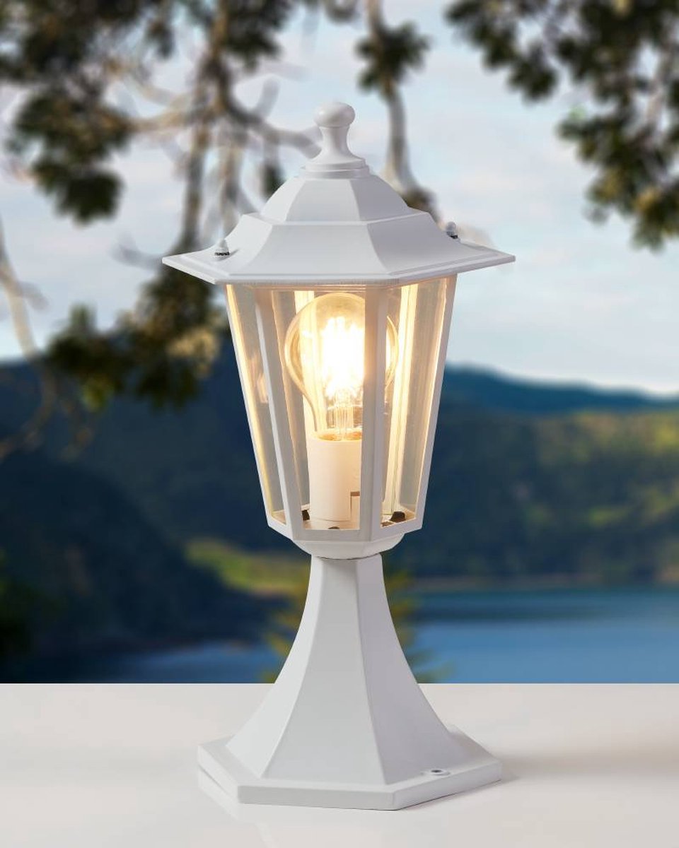 Eglo Laterna 5 - Éclairage extérieur - Piquet de jardin - 1 lumière - Blanc