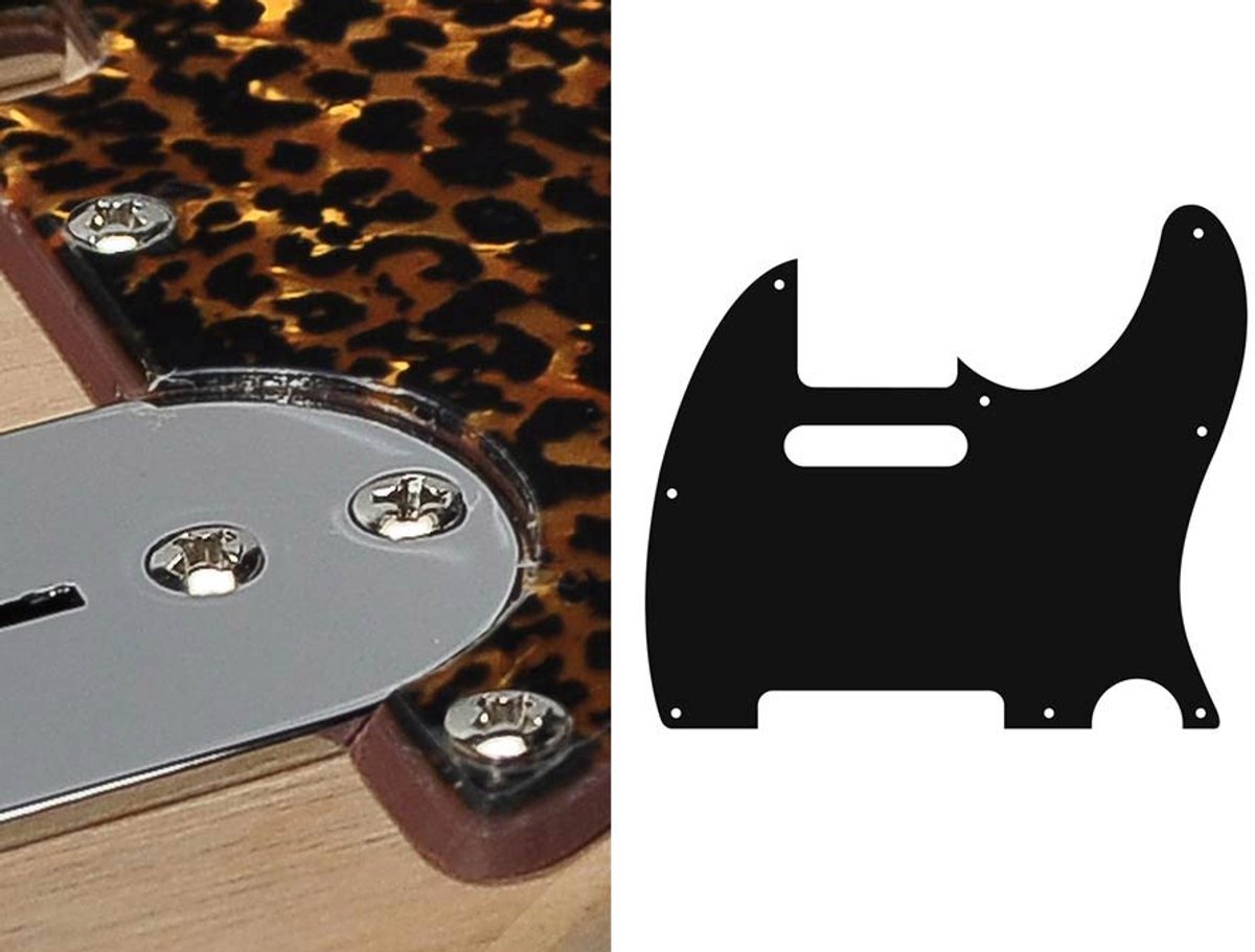 Boston TE-210-RBP pickguard, Teaser, standard, 2 ply, tiger brown pearl