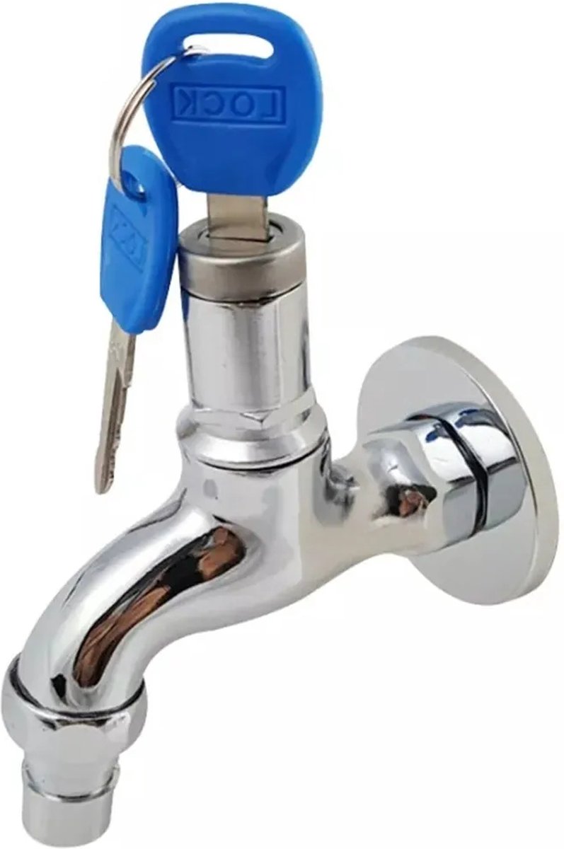 Faucet Buitenkraan met slot inclusief 2 sleutels Anti diefstal Buitenkraan RVS Waterkraan Buitenkraan Gevelkraan 1 2 met Slot