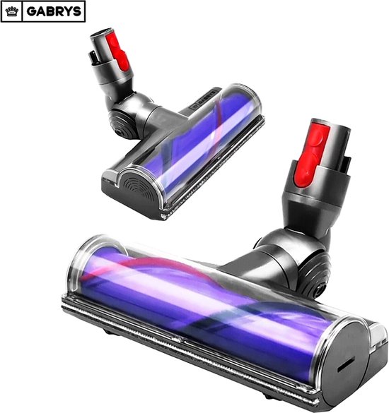 Foto: Gabrys directe aangedreven zuigmond geschikt voor dyson v7 v8 v10 v11 v15 mondstuk parketborstel accessoires onderdelen opzetstuk turbo borstel vloergereedschap stofzuiger