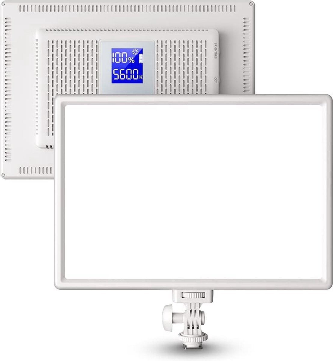LED Videolamp met Ministatief - Ingebouwde Kleurtemperatuur Instelling 3200-5600K - Geschikt voor Fotografie en Conferenties