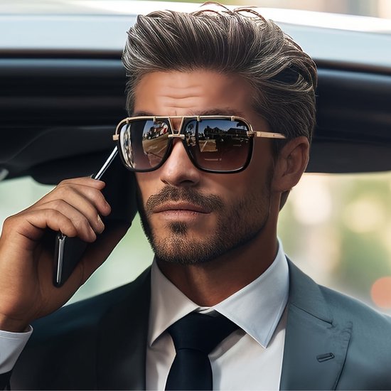 Bovista Zonnebril Voor Dames & Heren - Zonnenbrillen - Zonnenbril - Sun Glasses - Sunglasses - Techno Bril - Rave & Festival - Premium Quality - Panter van Bovista — afbeelding 2