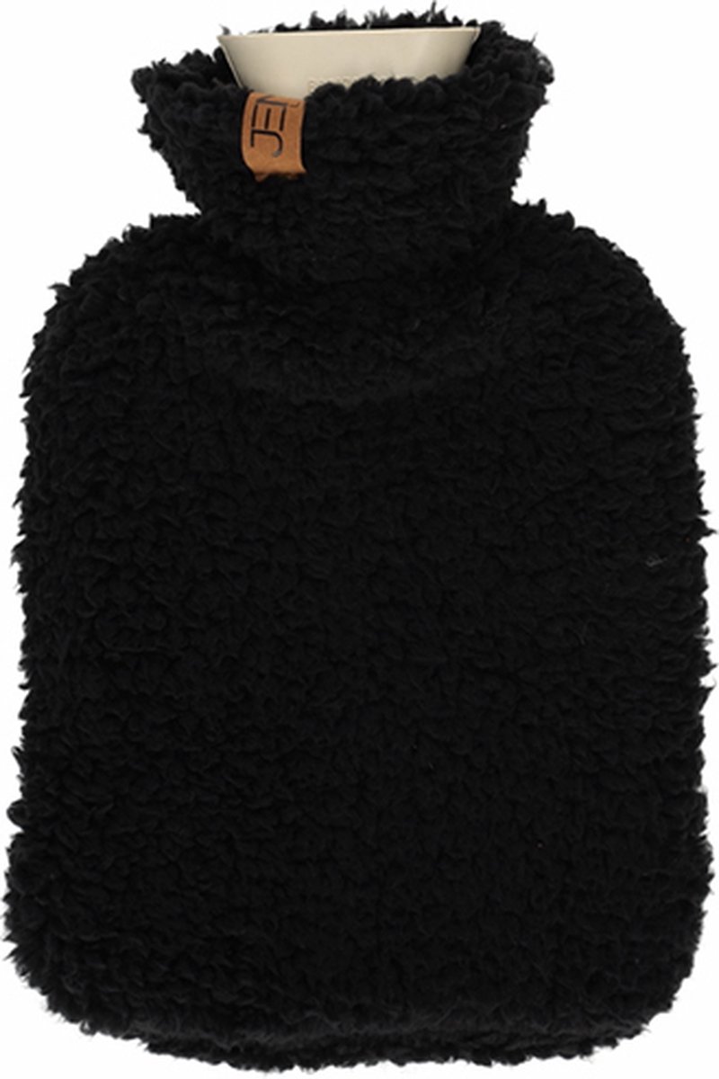 Goedkoopste JENS Living Kruik - Teddy - Polyester - 34 x 23 x 8 cm - Zwart