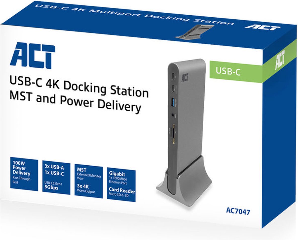 Adattatore Multiporta USB-C - Docking Station USB Type C HDMI 4K 60Hz Con Hub A 3 Porte Usb   Pd 100w Pass 132980
