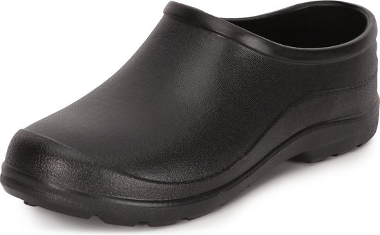 Ladeheid Unisex Clogs Tuinklompen - Tuinschoenen - Lichte - Dames - Heren - Zwart - 43 - LA-DW-Xclap
