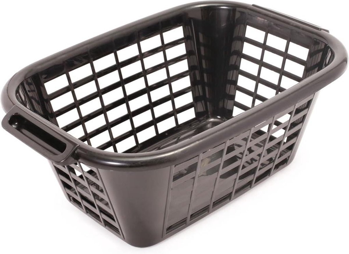 Goedkoopste Rechthoekige wasmand - Zwart - Extra grote capaciteit