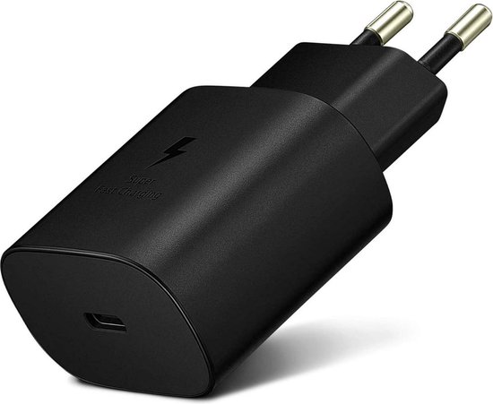 Geschikt Voor Samsung 25W PD 3.0 Super fast charger USB-C naar USB-C Kabel en Adapter - Zwart