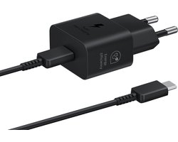 Originele Samsung 25W Efficiency Adapter - inclusief USB-C Kabel 1 Meter - Zwart