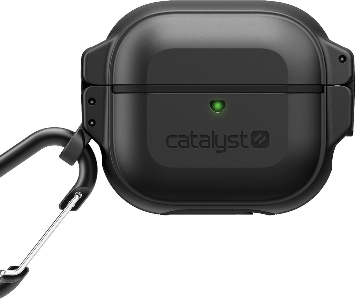Apple AirPods 3 Hoesje - Catalyst - Total Protection Serie - Siliconen Hoesje - Zwart - Hoesje Geschikt Voor Apple AirPods 3