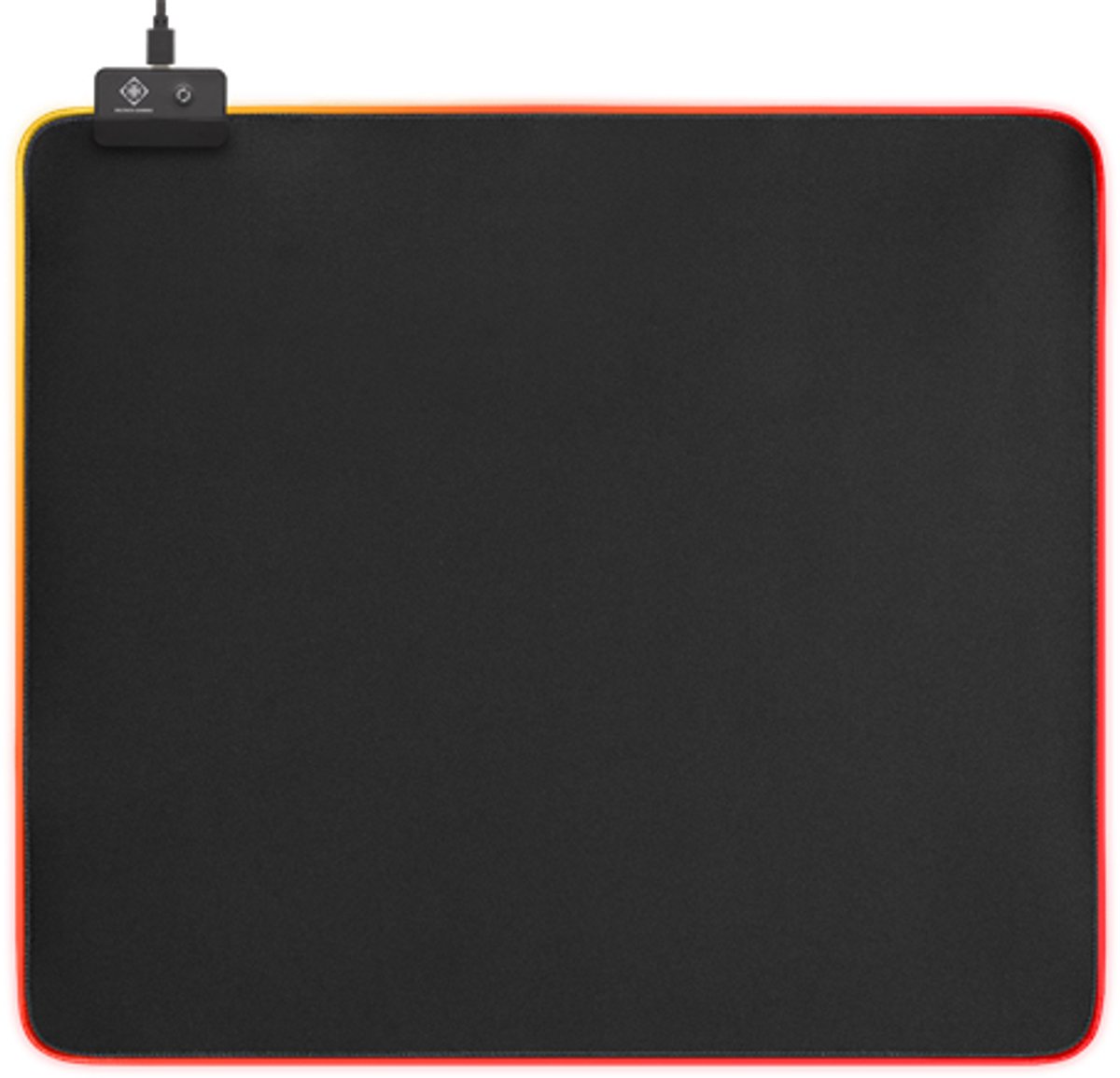 DELTACO GAMING - Gaming Muismat XL - RGB Gaming Muismat XL (450x400x4 mm)