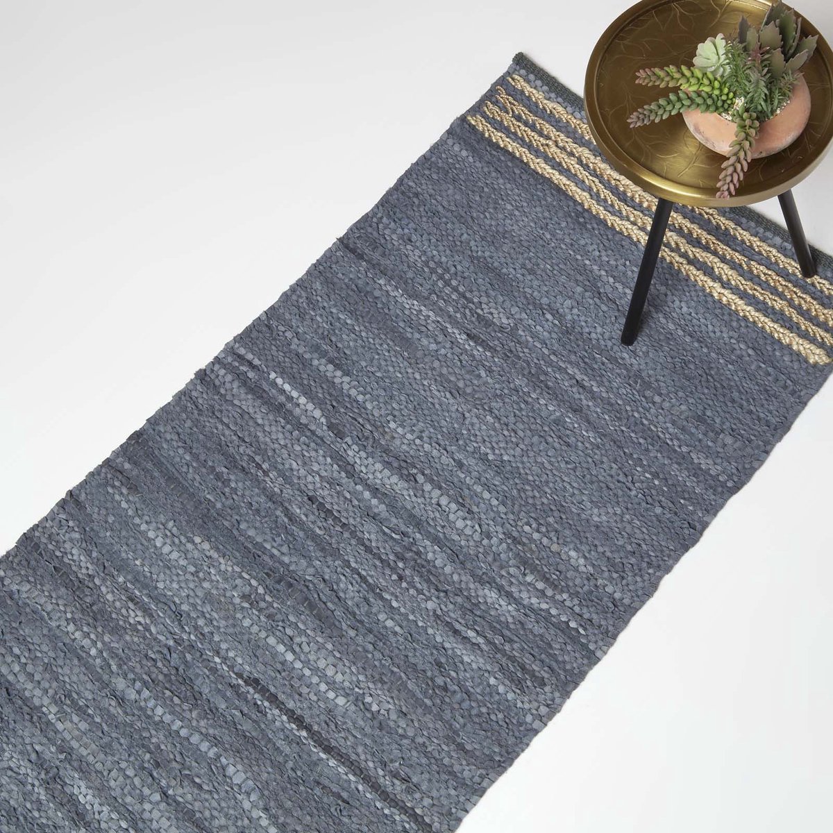 Brandsseller Buitentapijt 90 X 150 Cm - Weerbestendig Ruitpatroon Zwart - Indoor & Outdoor Tapijt