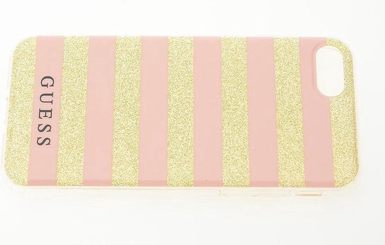 Coque Gel Guess Stripes iPhone 8/7 - Rose
