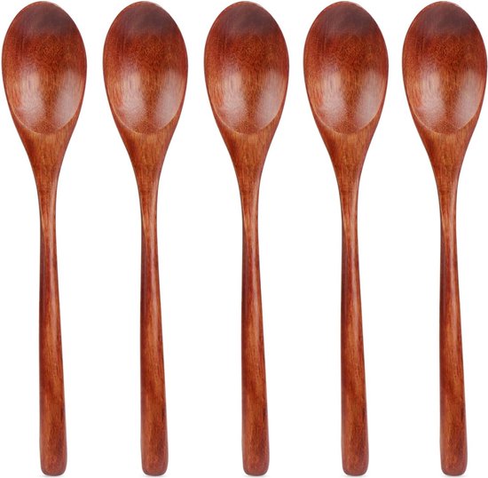 Japanse Soep Lepels Houten Lepels Voor Het Eten Van Mixen, Lange Hendellepels, Milieuvriendelijke Bamboe Lepels Keukengerei Set Van 0,74 € | DHgate