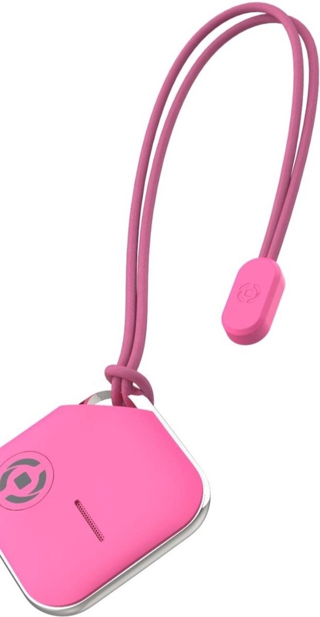 Celly smartfinder tracker werkt via Iphone App bromfiets/fatbike/motorfiets/scooter roze