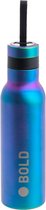 Gourde Lässig à double paroi en acier inoxydable Bold bleu/violet