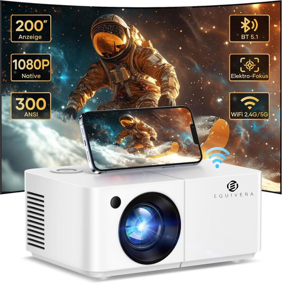 Equivera Draagbare Beamer - Mini Beamer - Draagbare Projector - Mini Projector