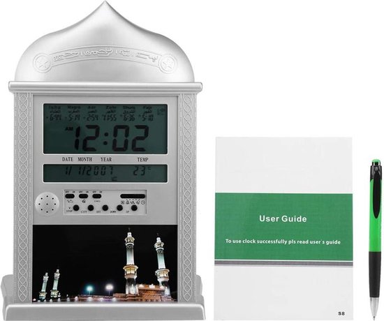 Al-Harameen, Azan klok led gebedsklok,Grote wandklok,Lees Al-Harameen, Azan klok led gebedsklok,Grote wandklok,Lees