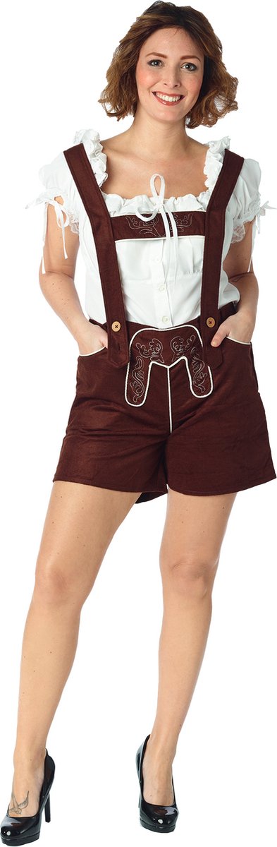 Dames Tiroolse Bruine Broek - Maat 40