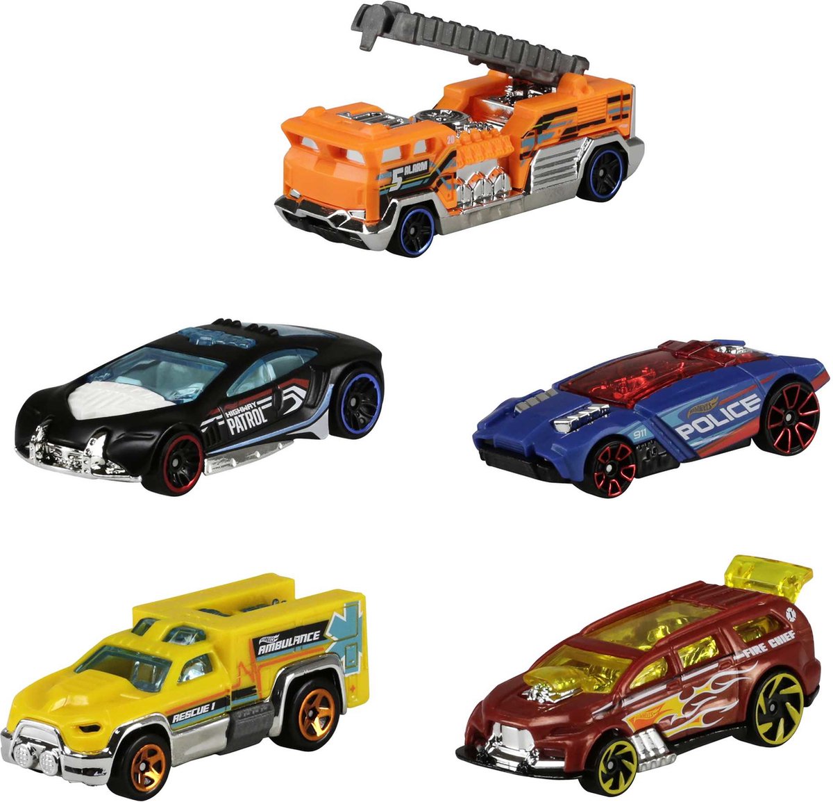 Hot Wheels Diecast 5 pak autoset — afbeelding 6