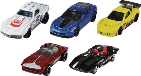 Coffret cadeau Hot Wheels avec 5 voitures