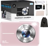 Bol.com K&L Digitale Camera - Fototoestel - Fotocamera - Compact Camera - Vlog Camera - Voor Kinderen - Inclusief 32GB - Roze aanbieding