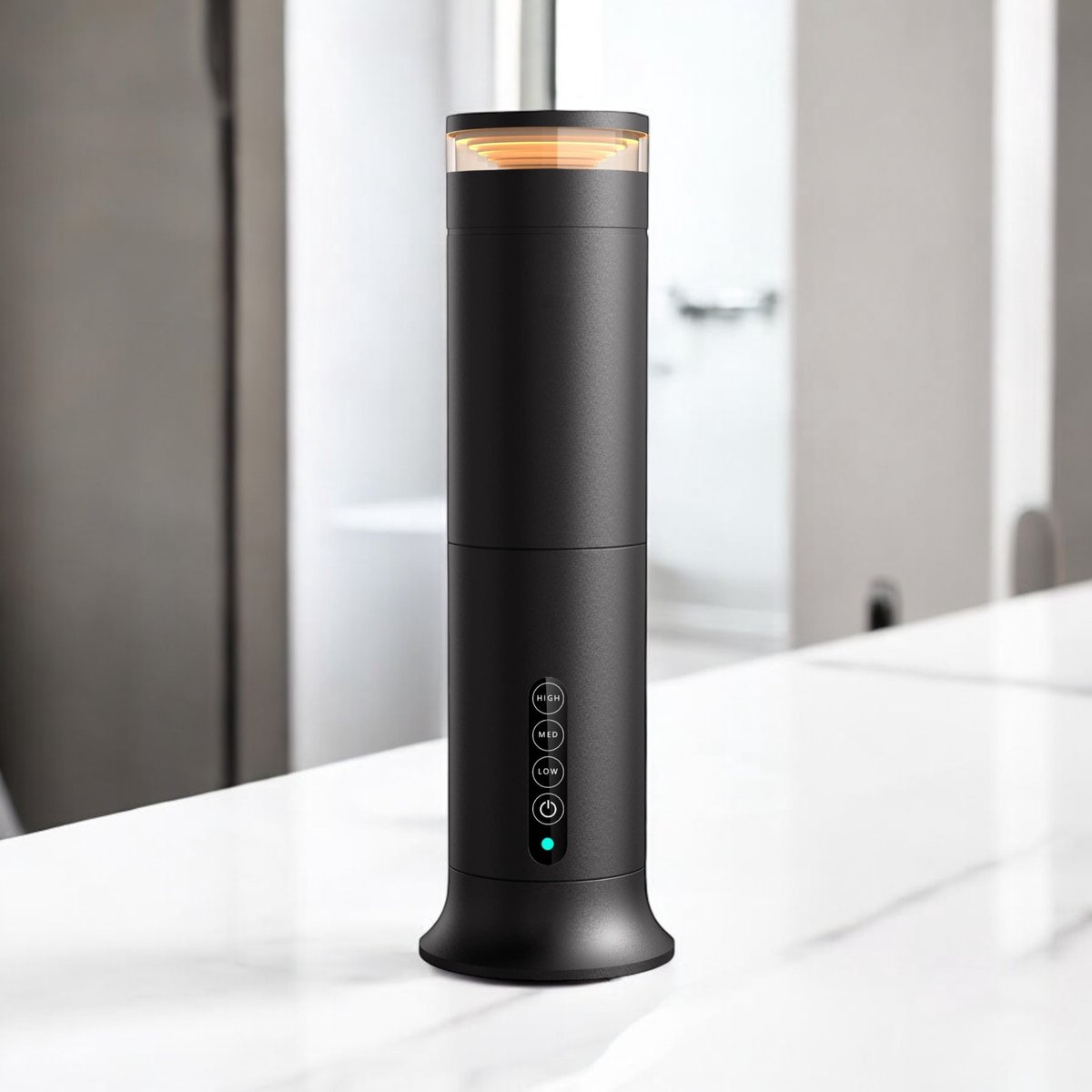 Aroma Diffuser - zwart - digitale bediening via bluetooth - Parfum Diffuser voor huisparfum - Draadloos - Waterloos parfum diffuser - Huis parfum