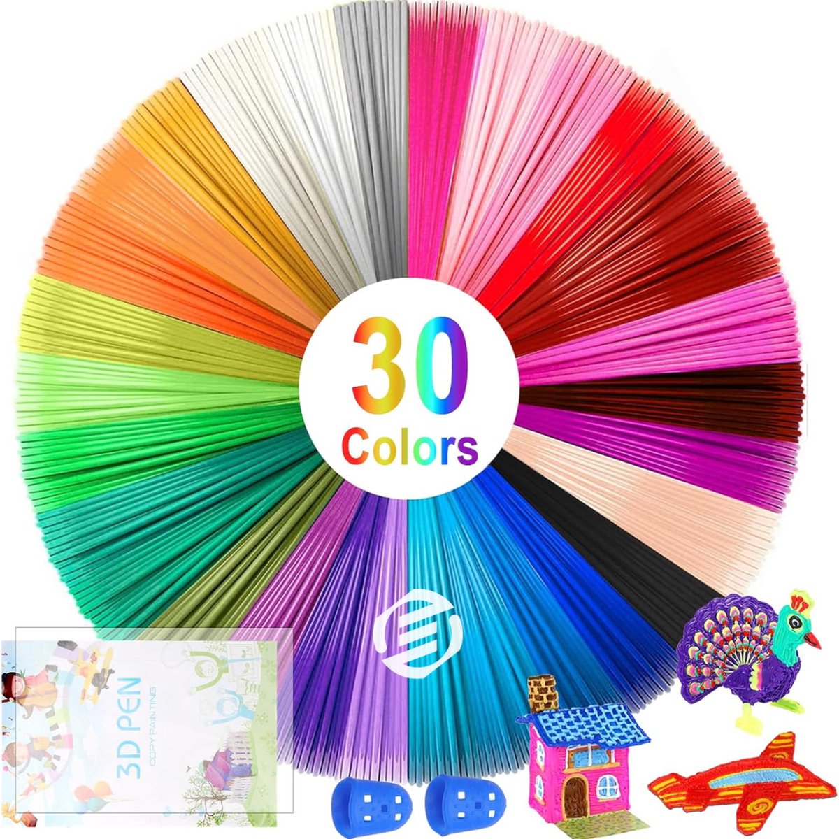 Equivera 3D Pen - 3D Starterspen - 3D Pen Starterspakket - Knutselen en Tekenen - 3D Printen - Incl. Vullingen en Filament - Kinderen en Volwassenen